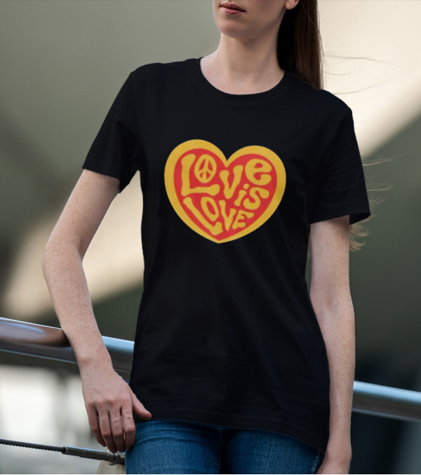 Love Is Love Peace Sign Heart T-Shirt