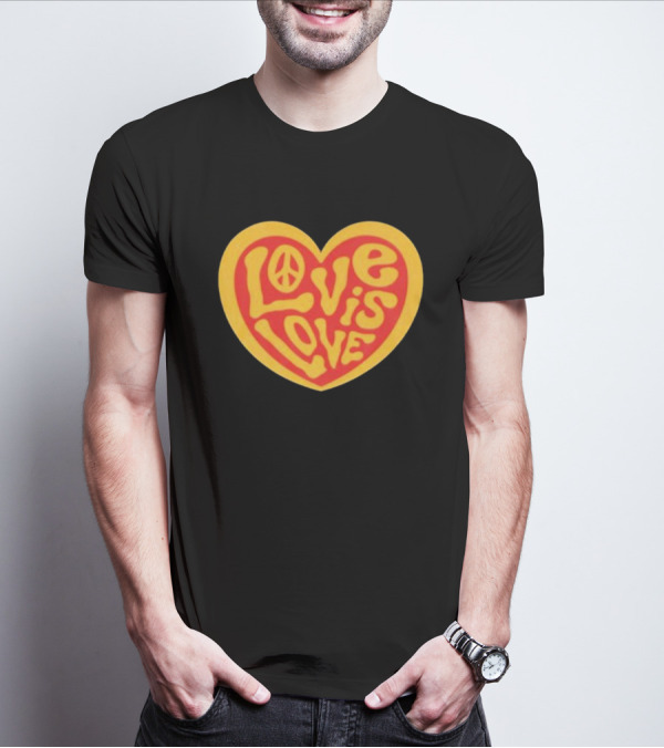 Love Is Love Peace Sign Heart T-Shirt