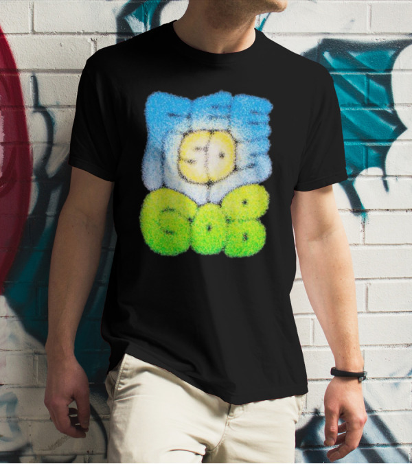 Nature Feels So Good Retro Bubble Text T-Shirt