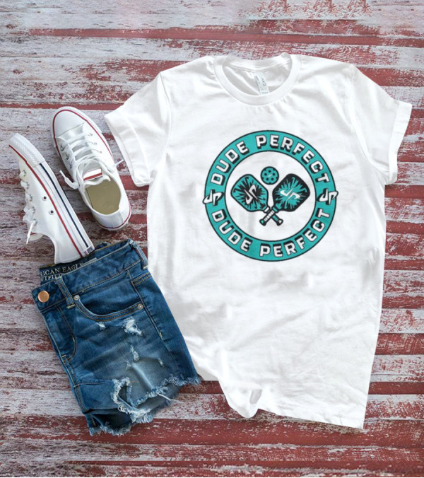 Dude Perfect Pickleball Paddle And Ball Circular T-Shirt
