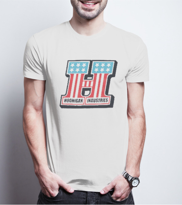 Hoonigan Industries Red Blue Stars Stripes H T-Shirt