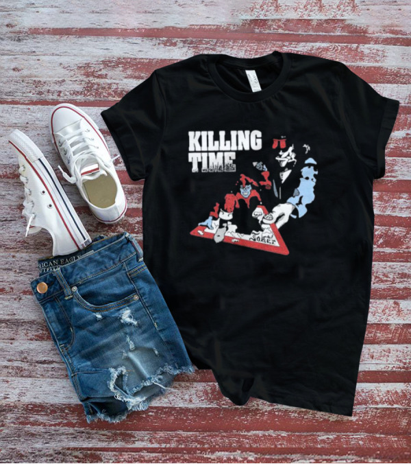 Killing Time Dealer Joker Playing Cards Motif T-Shirt