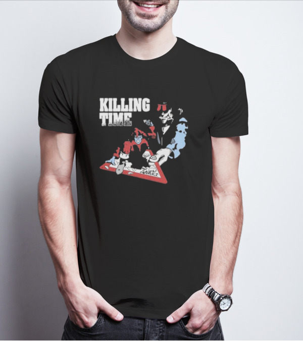 Killing Time Dealer Joker Playing Cards Motif T-Shirt