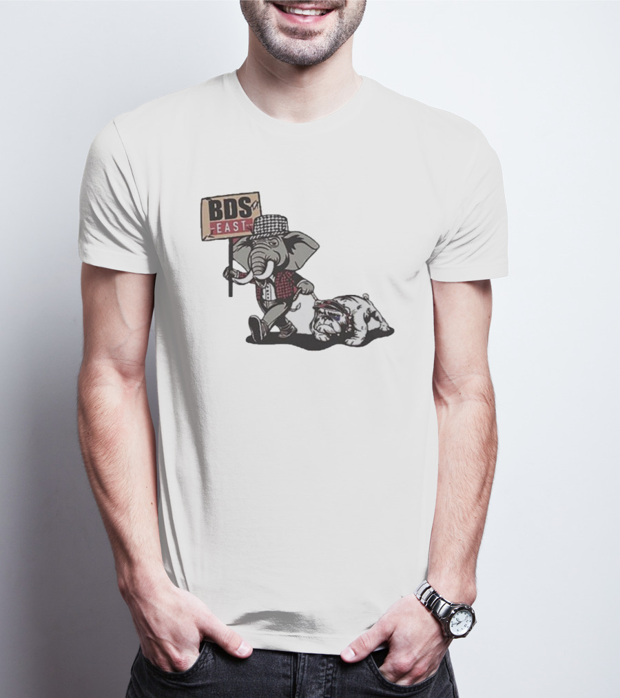 Alabama Crimson Tide Elephant With Bulldog BDS East T-Shirt