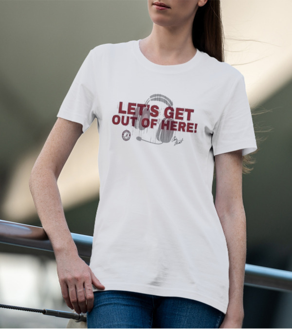 Let's Get Out Of Here Headset Design By Chris Stewart T-Shirt