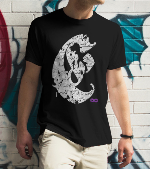 Club E By Club Eternal Infinite Symbol Grunge T-Shirt
