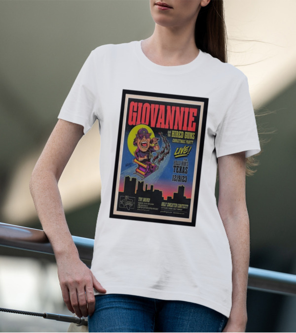 Giovannie And The Hired Guns Christmas Party Live Billy Bob’s Texas 12-9-23 Toy Drive Ugly Sweater Contest T-Shirt