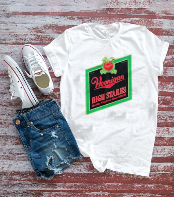 Hoonigan High Stakes Quality Mayhem Since MMXI Retro Apple Crate Label T-Shirt