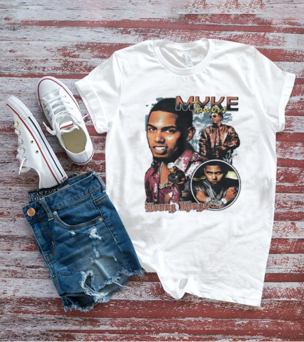 Myke Towers Young Kingz Bold Urban Style Portraits T-Shirt