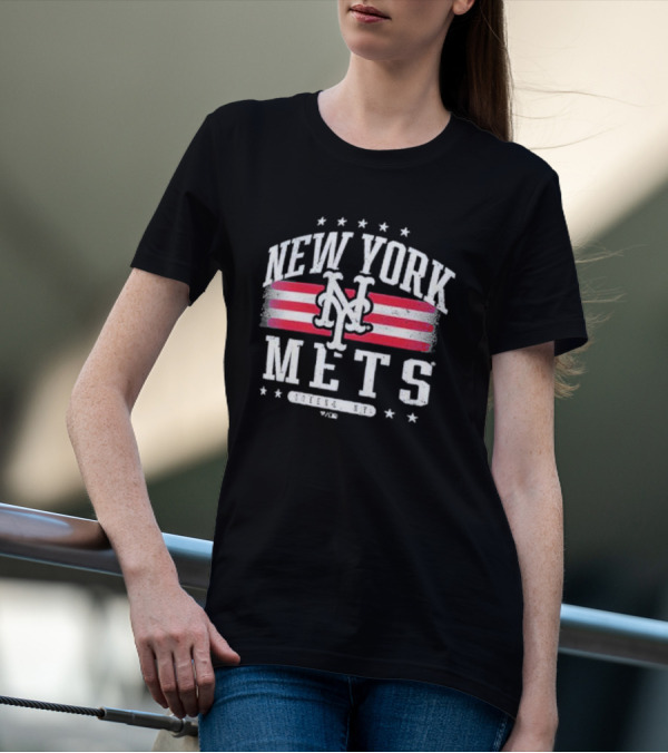 New York Mets Queens NY Americana Stars T-Shirt