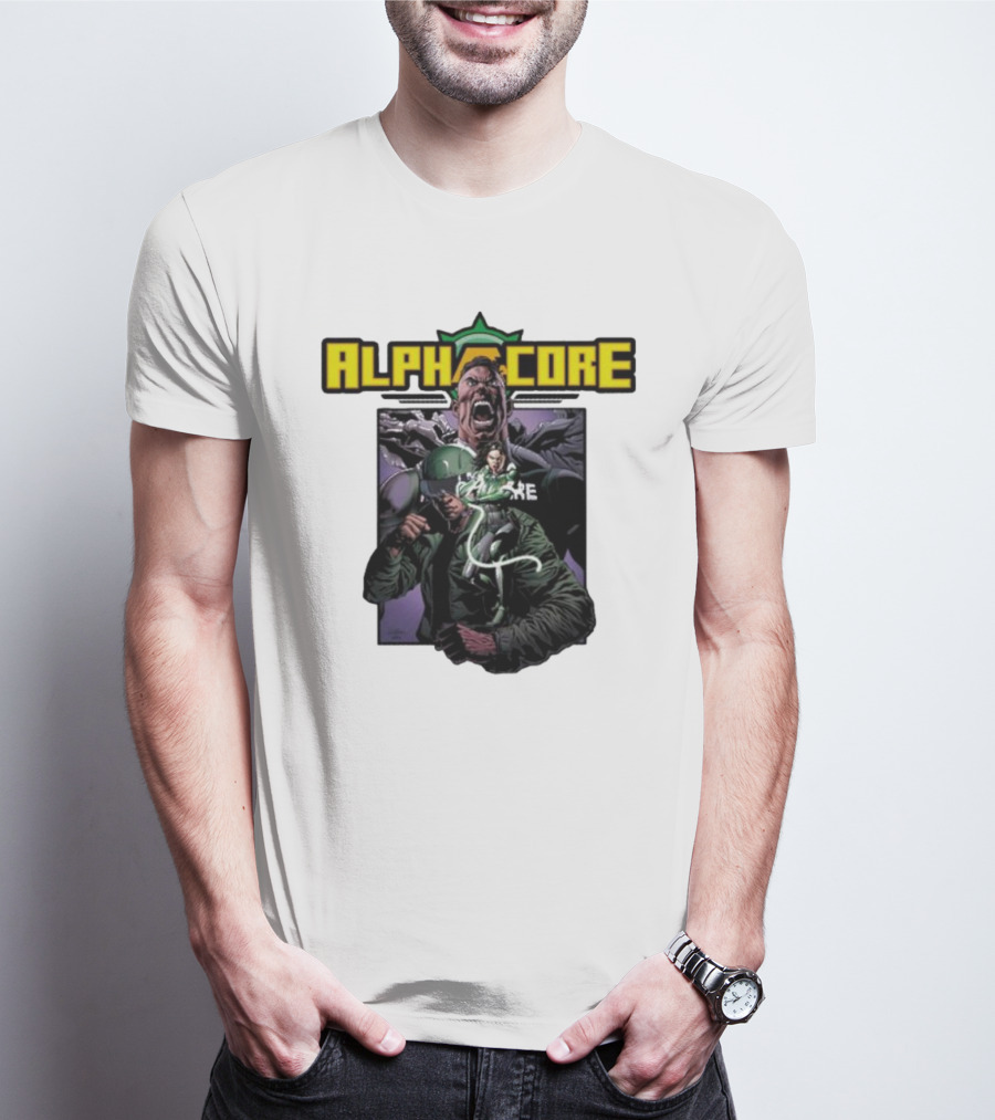 Alphacore Rippaverse Campaign Comic Characters Action Scene T-Shirt