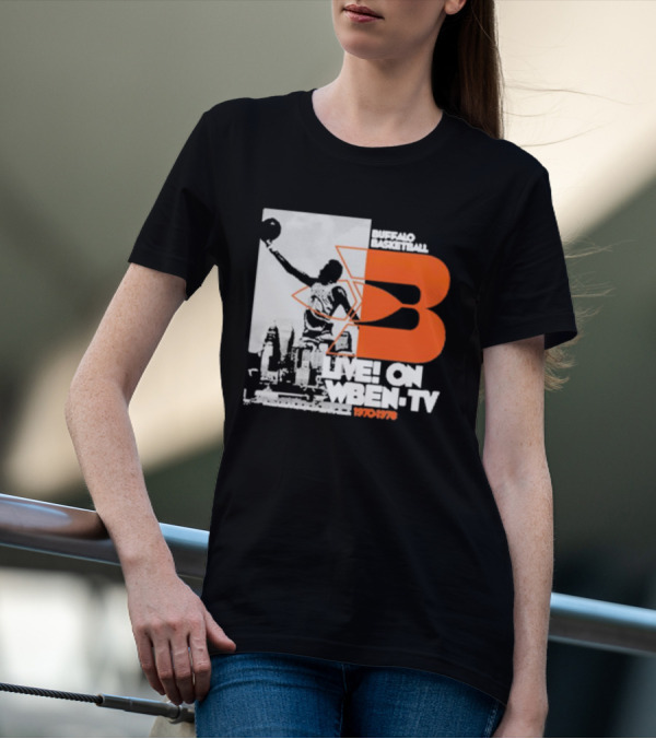 Buffalo Basketball Live On WBEN-TV 1970-1976 T-Shirt