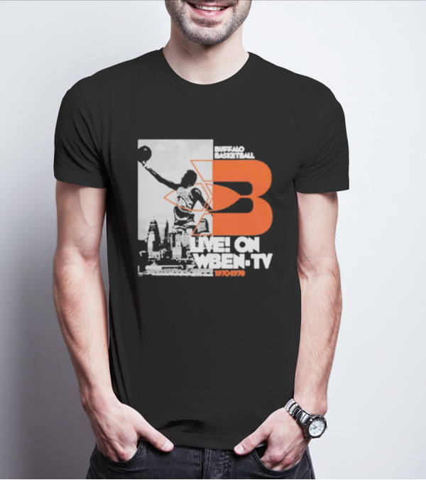 Buffalo Basketball Live On WBEN-TV 1970-1976 T-Shirt