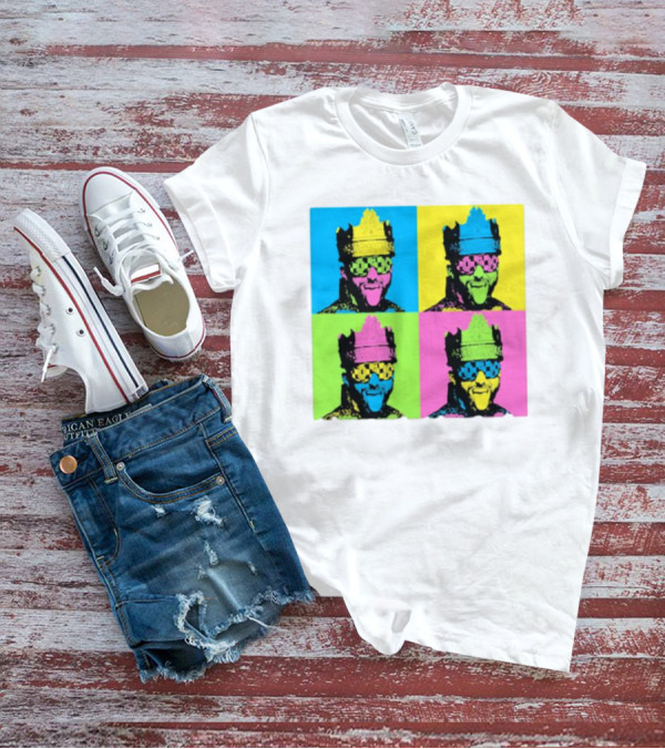 Deathmatch King Pop Art Style Color Blocks T-Shirt