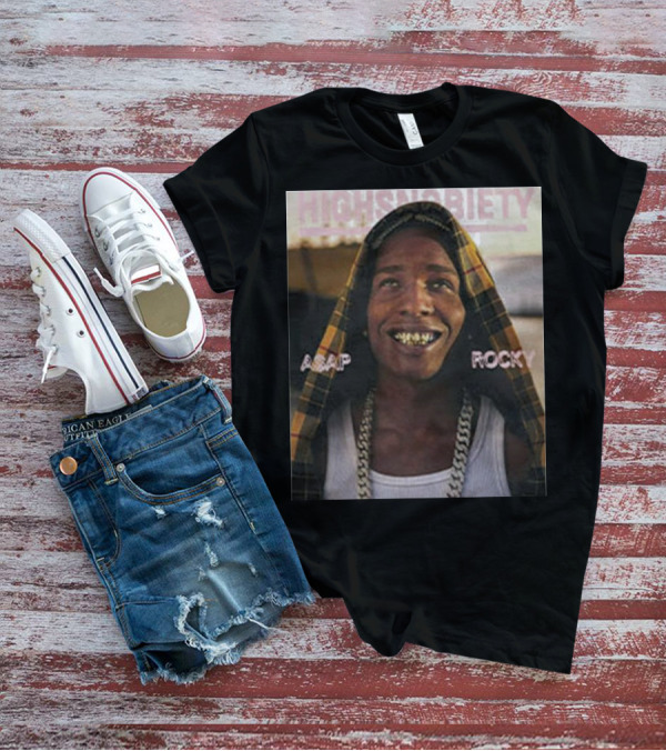 Highsnobiety Asap Rocky Hoodie Chains Grills T-Shirt