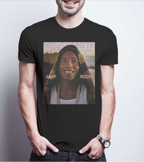 Highsnobiety Asap Rocky Hoodie Chains Grills T-Shirt