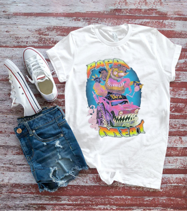 Papa Meat Crazy Monster Truck Adventure T-Shirt