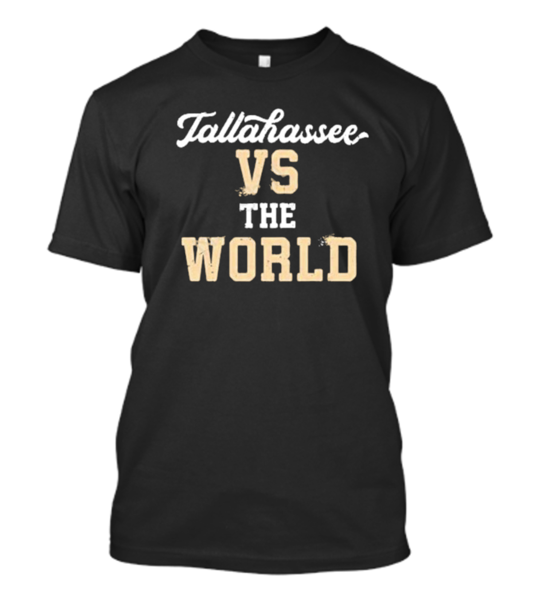 Tallahassee Vs The World Bold Typography T-Shirt