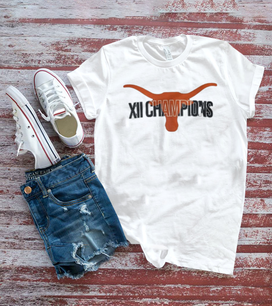 Texas Football Big 12 Champions Horns Up XII Champions T-Shirt