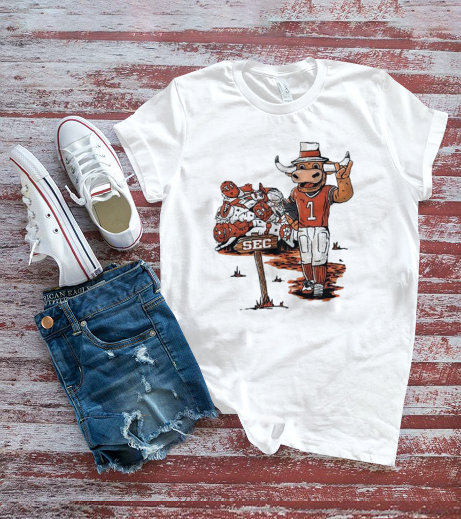 Texas Longhorn SEC Conference Champions Mascot Number One T-Shirt