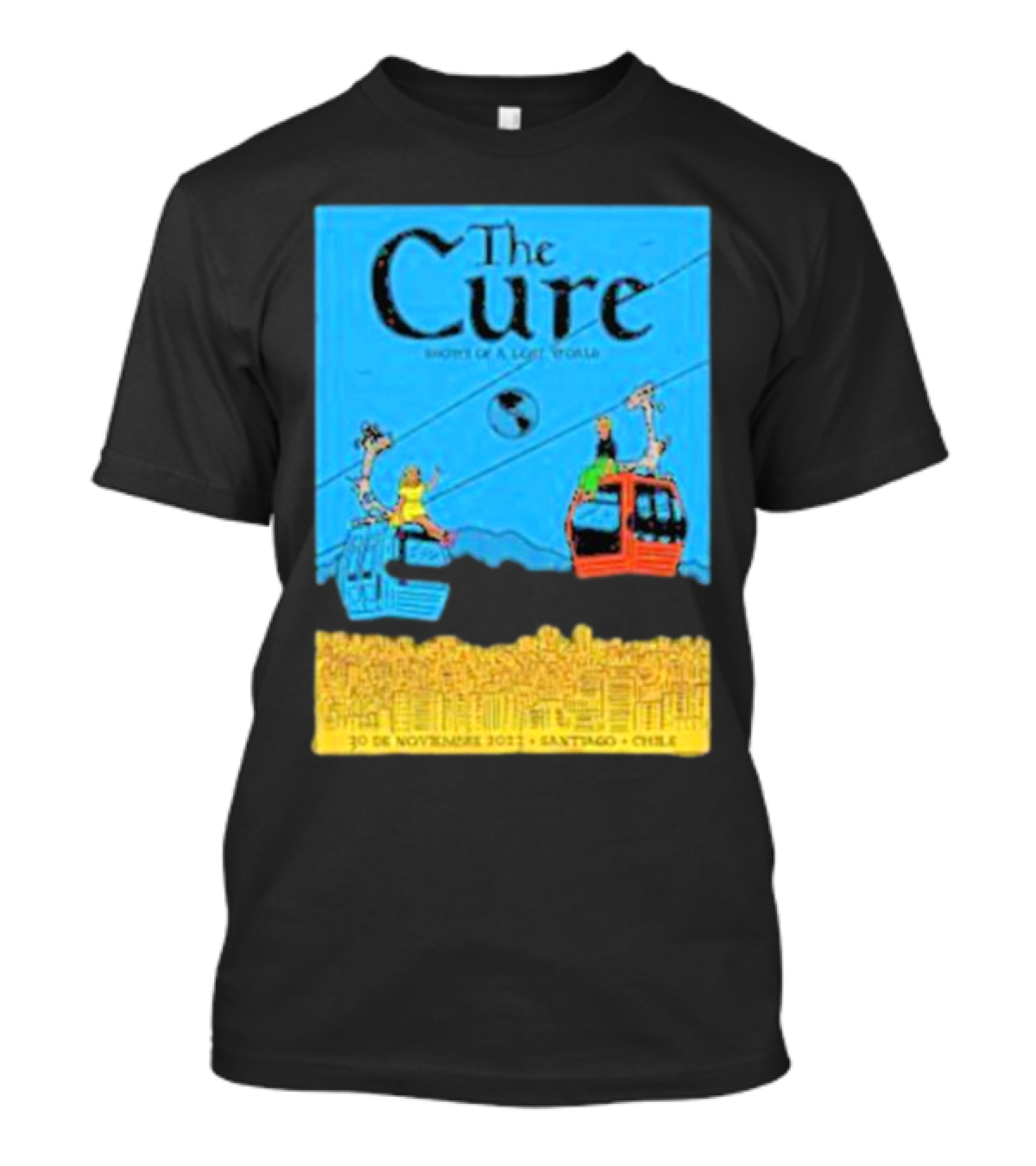 The Cure 30 De Noviembre 2013 Santiago Chile Show Of A Lost World T-Shirt
