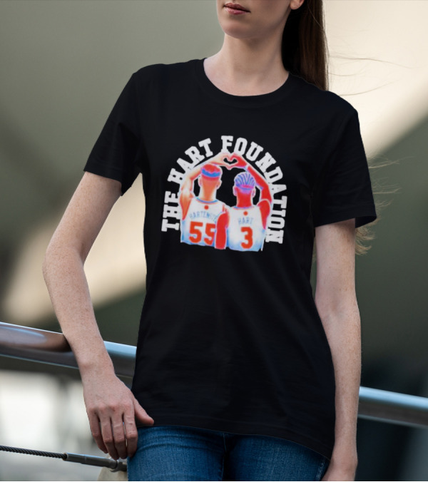 The Hart Foundation Hart Hartenstein 55 Heart 3 T-Shirt