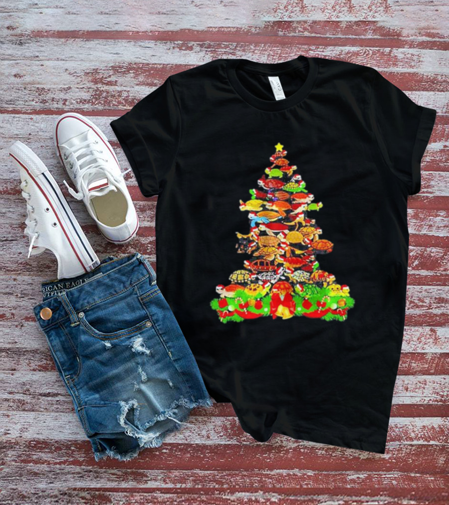 Turtles Christmas Tree Holiday T-Shirt