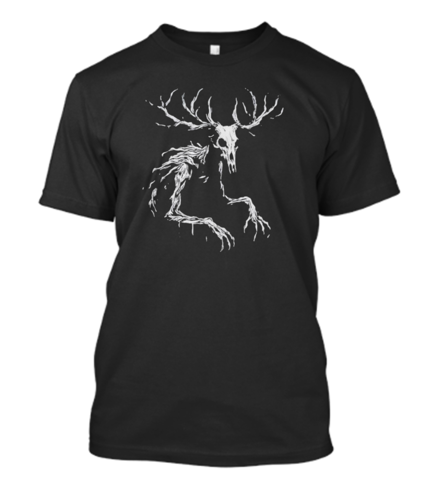 Wendigo The Winter Nightmare Antlered Creature T-Shirt
