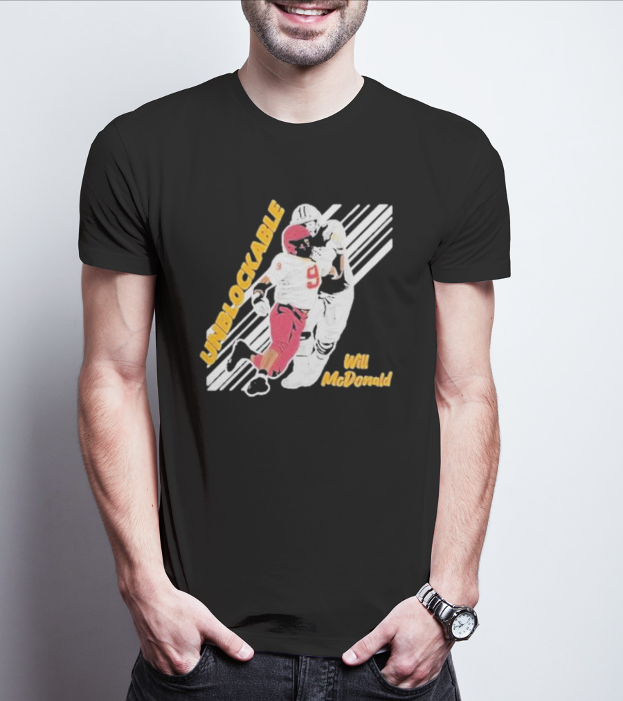 Will McDonald Unblockable Football Player 9 T-Shirt