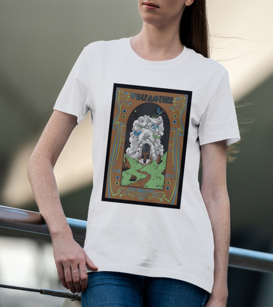 Wolfmother Saint Andrews Hall Detroit November 28 Concert Poster Fantasy T-Shirt