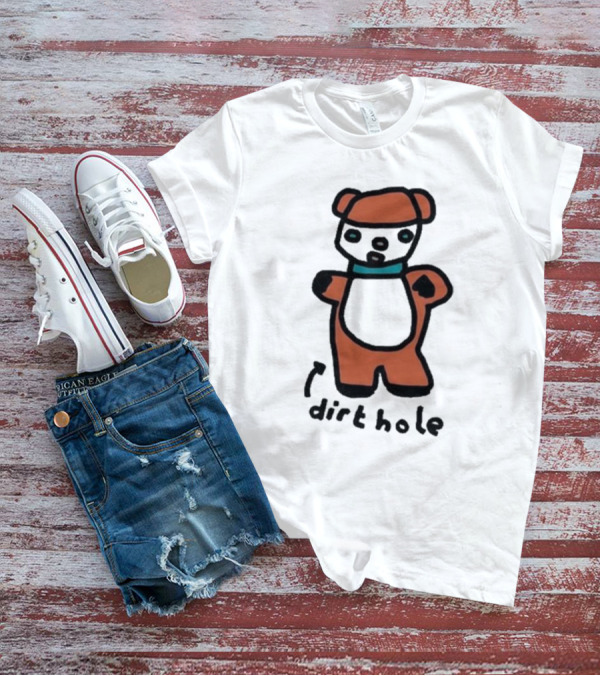 Zoebread Dirthole Bear Drawing T-Shirt