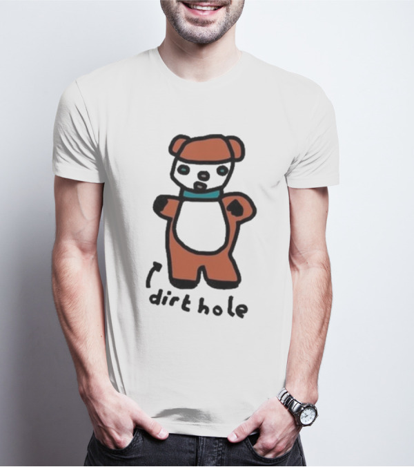Zoebread Dirthole Bear Drawing T-Shirt