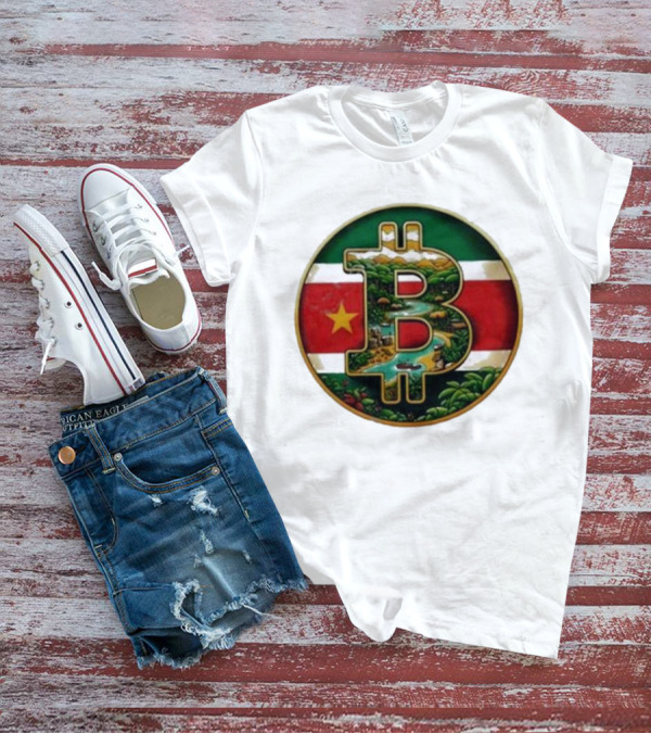 Bitcoin Suriname B Van Hool Flag Icon Circle T-Shirt