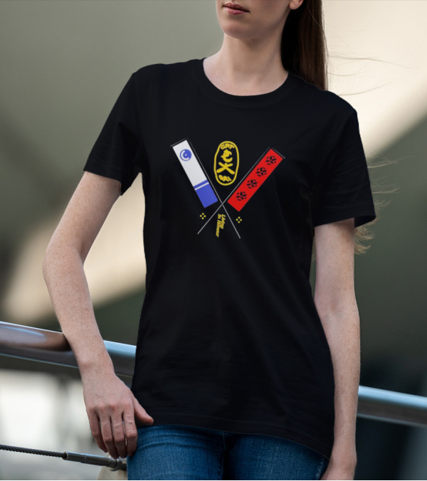Catori Living In Honour CAT 91 Iconic Symbolic Flags With Paws T-Shirt