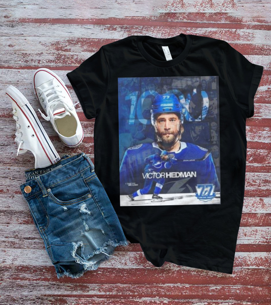 Victor Hedman 1000 NHL Games Milestone T-Shirt