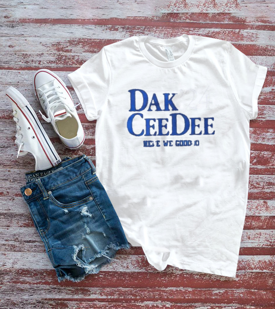 Dak Prescott CeeDee Lamb '24 Here We Go 10 T-Shirt