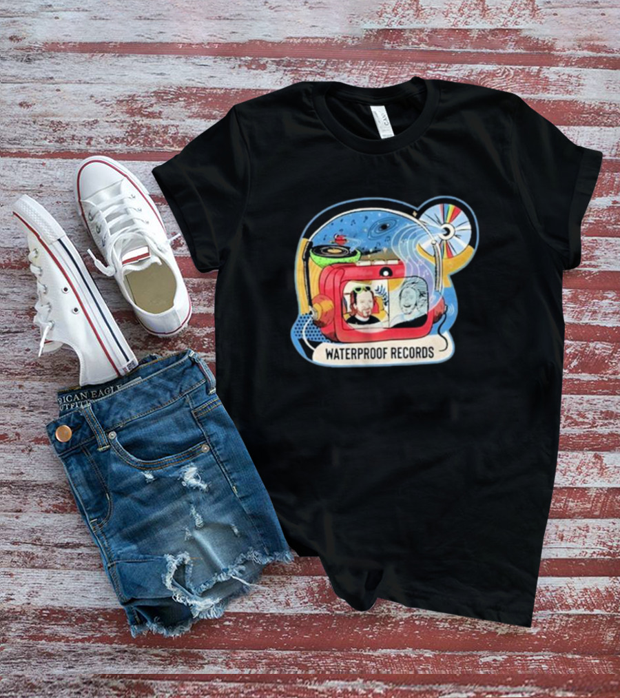 Waterproof Records Cosmic Vinyl And TV Adventure T-Shirt