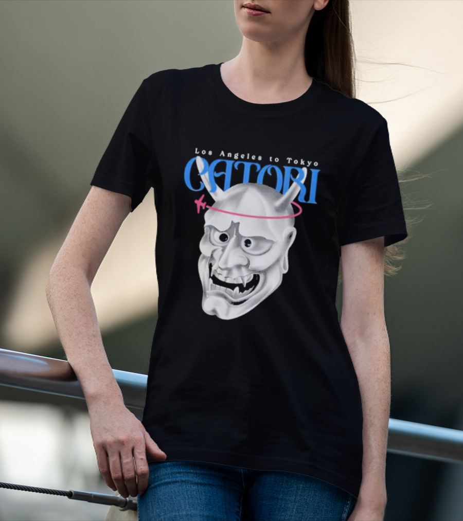 Los Angeles To Tokyo Catori Oni Mask T-Shirt