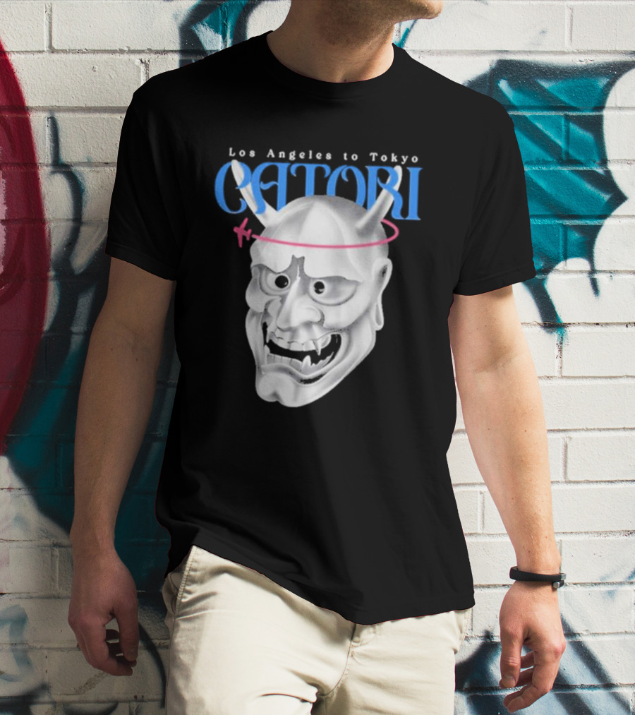 Los Angeles To Tokyo Catori Oni Mask T-Shirt