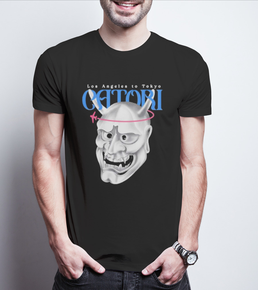 Los Angeles To Tokyo Catori Oni Mask T-Shirt