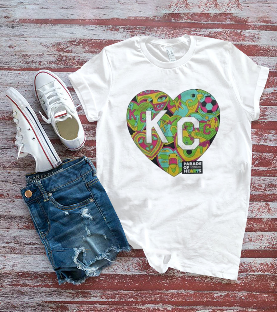 KC Heart Parade Of Hearts Multicolor T-Shirt