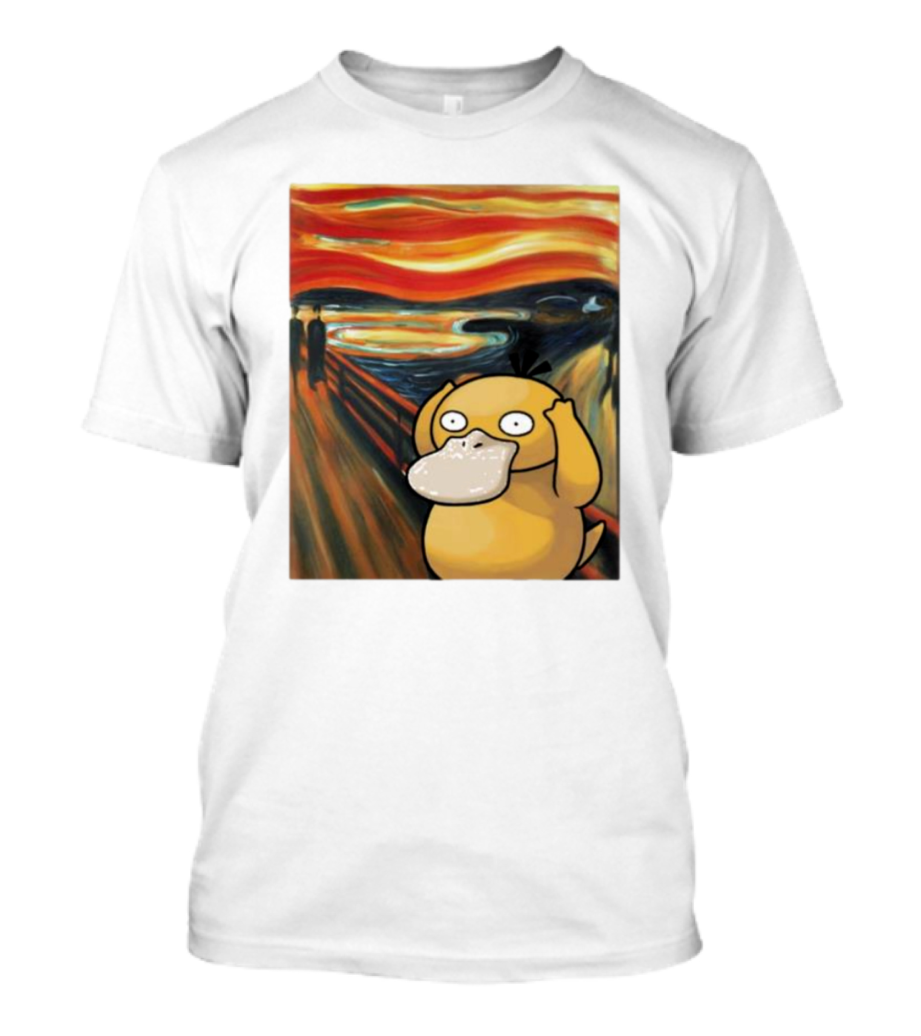 Pokemon Psyduck The Scream Van Gogh T-Shirt