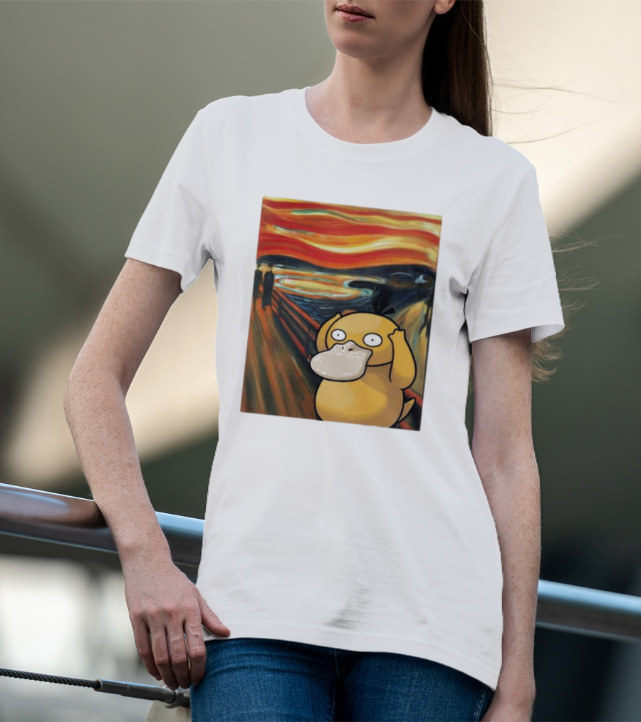 Pokemon Psyduck The Scream Van Gogh T-Shirt
