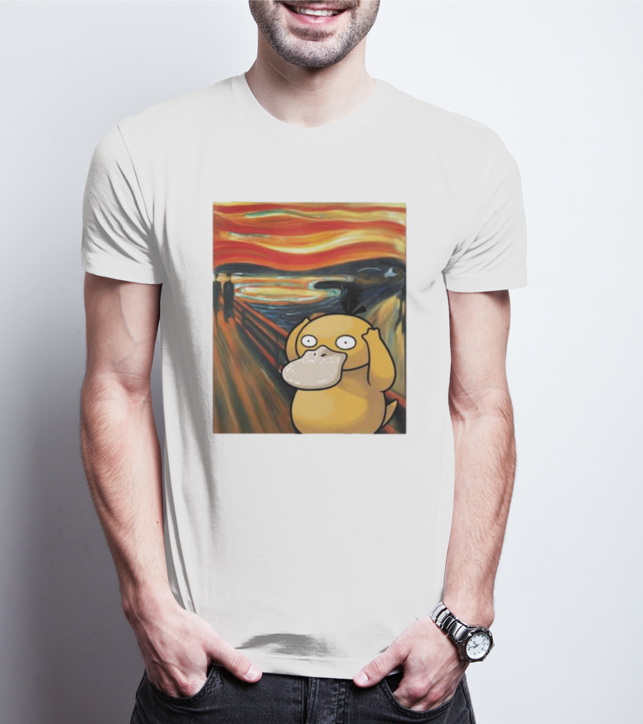 Pokemon Psyduck The Scream Van Gogh T-Shirt