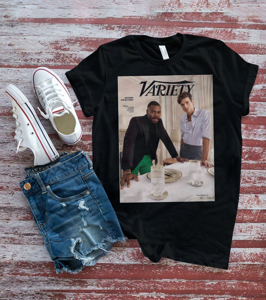 Variety Magazine Cover Featuring Colman Domingo And Jacob Elordi For Actors On Actors Series T-Shirt