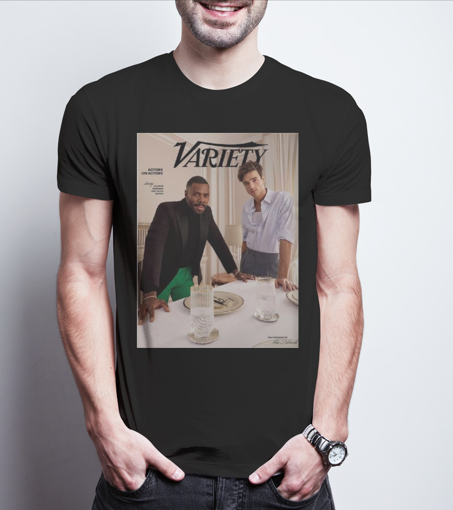 Variety Magazine Cover Featuring Colman Domingo And Jacob Elordi For Actors On Actors Series T-Shirt