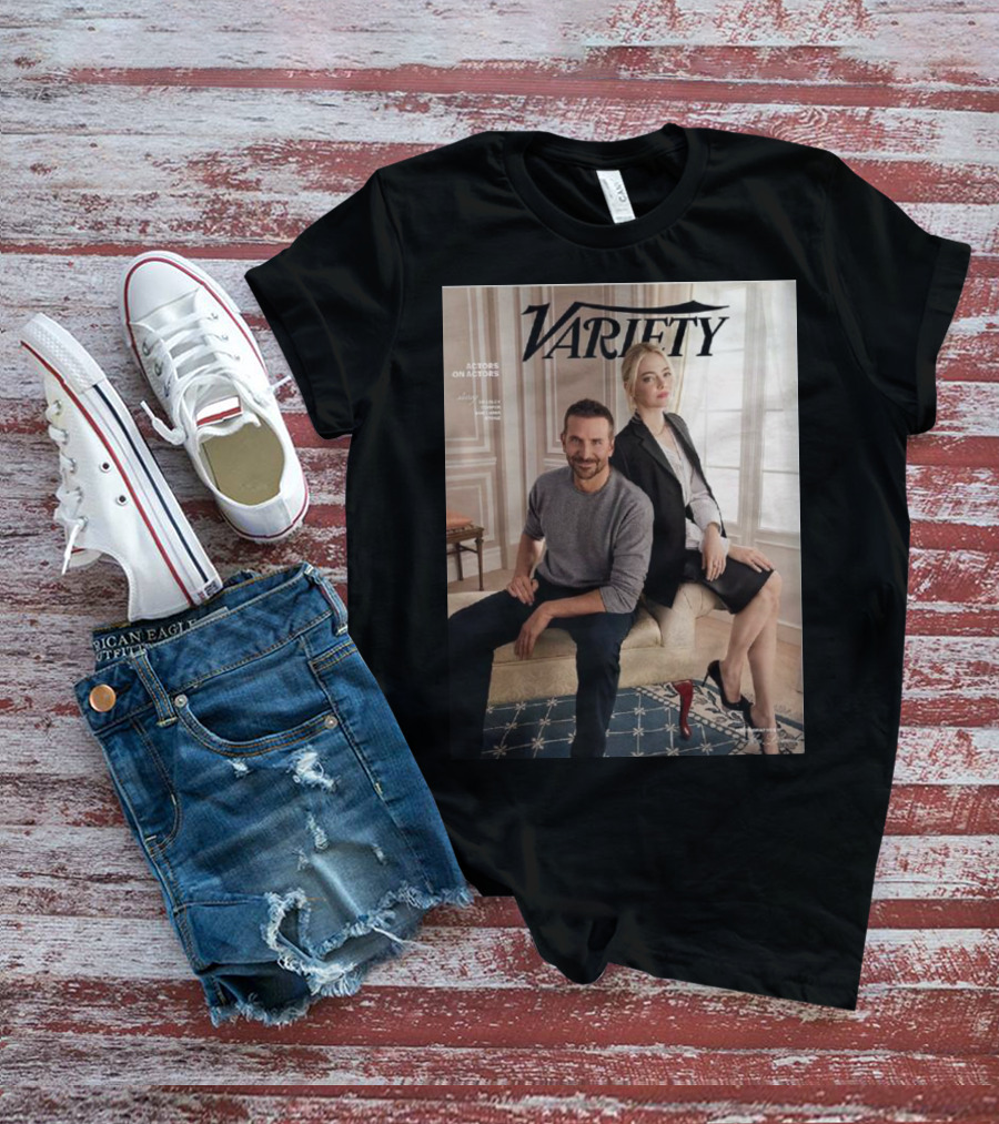 Variety Actors On Actors Emma Stone Bradley Cooper T-Shirt