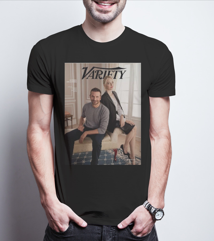Variety Actors On Actors Emma Stone Bradley Cooper T-Shirt