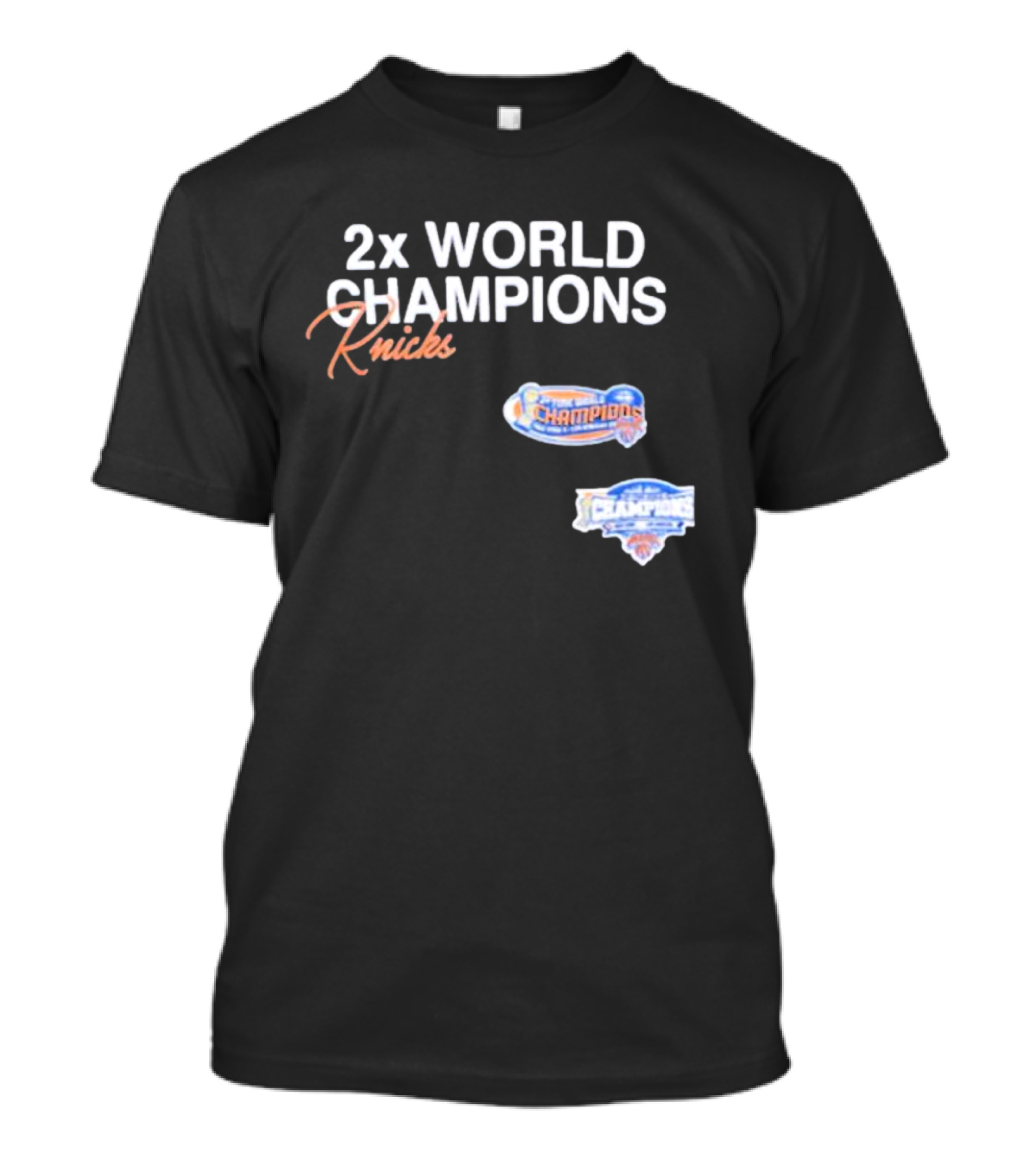 2x World Champions Knicks NBA Victory Celebrations T-Shirt
