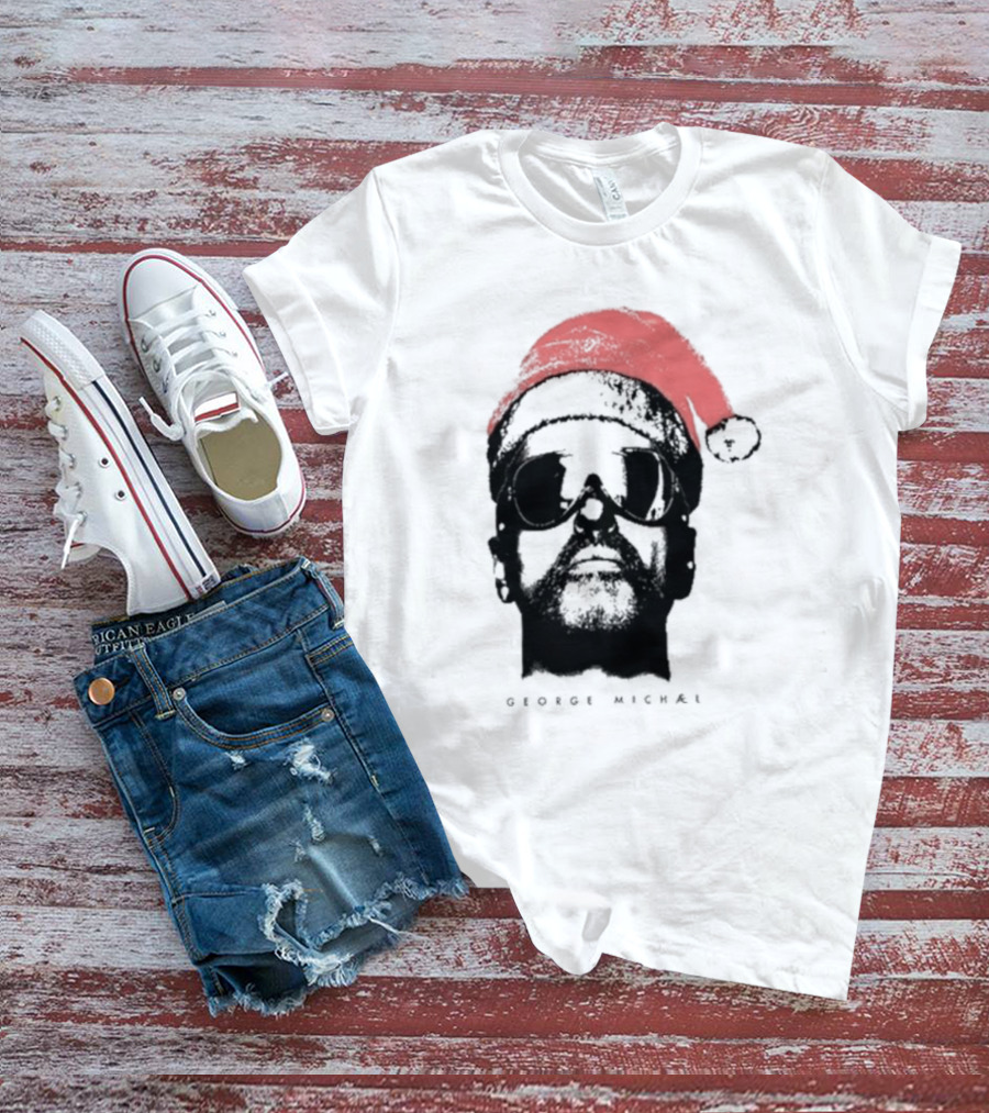 George Michael Santa Hat Christmas T-Shirt